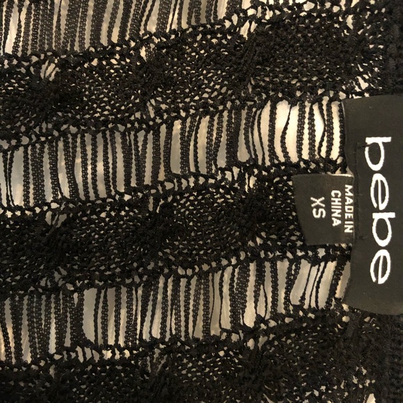Bebe black blouse sheer xs - Picture 8 of 8